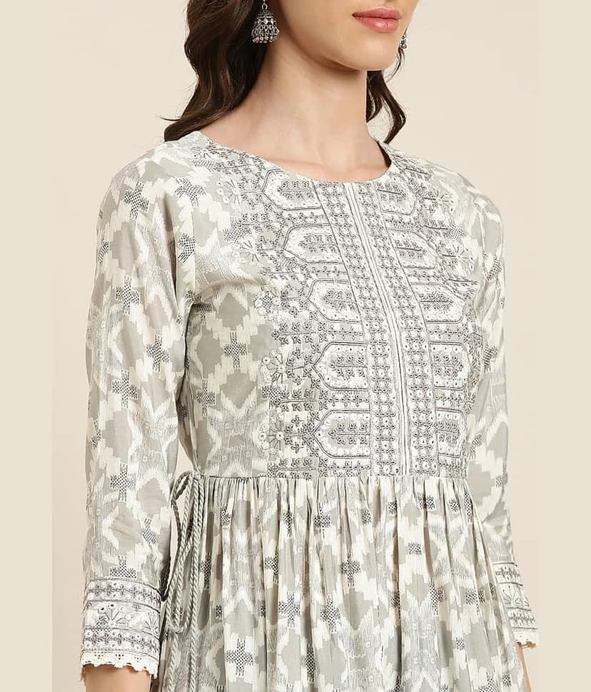 Cotton Blend Short Kurti For Women (Pack of 1) view 8
