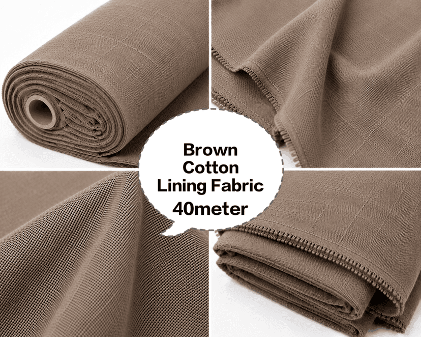 Brown Cotton Lining Fabric (Chhota Panna), Brown Cotton Lining Fibre (Chhota Panna), Brown Lining Cloth (Chhota Panna), Soft Brown Cotton Lining (Chhota Panna), Brown Garment Lining Fabric (Chhota Panna) view 4