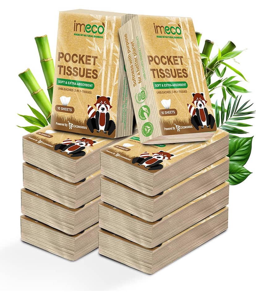 IMECO IMECO Facial Pocket Tissue Combo 100 Pulls Dry Wipes ( 100 Pcs )