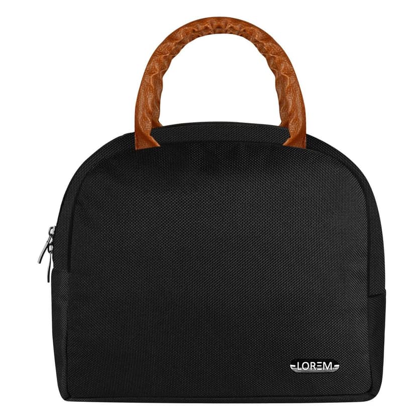 LOREM Premium Leather Tiffin/Lunch Bag � 13L Capacity, Insulated for 5-6 Hours, Water-Repellent, Adjustable Strap, Multi-Pocket � Ideal for Office, School, Picnic, Travel
