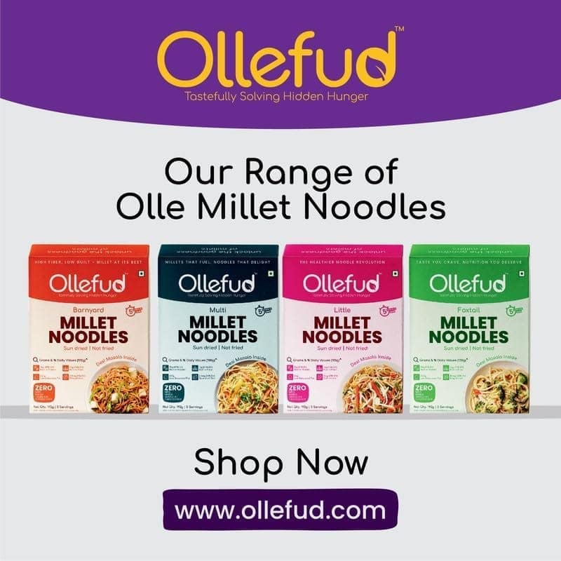 Ollefud Hakka Noodles Combo | (Foxtail Millet 192g + Little Millet 192g) | Sun Dried | Zero Maida | Not Fried | Pack of 2 | 384g view 9