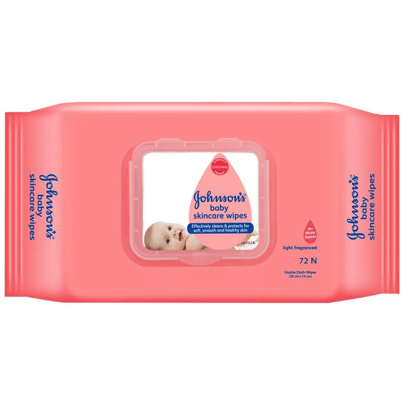 Johnson's Baby Skin Care Wipes 72 Pcs