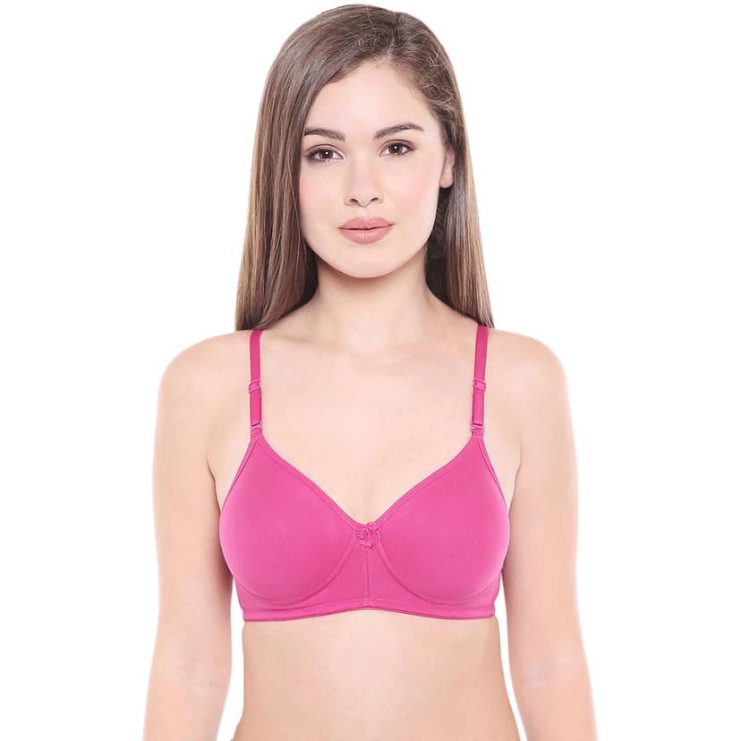 Bodycare Cotton Spandex Lightly Padded Non wired Seamless cup bra-Pack of 3 view 2