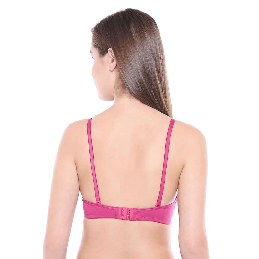Bodycare Cotton Spandex Lightly Padded Non wired Seamless cup bra-Pack of 3 view 4
