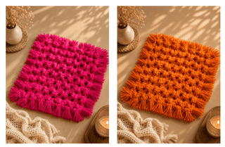 Handmade Macrame Place Mats Set of 2