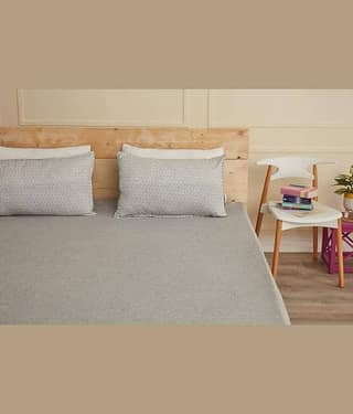 Luxurious homes - Cotton Water Proof Double King Size Mattress Protector - 198 cm (78") x 183 cm (72") - Grey