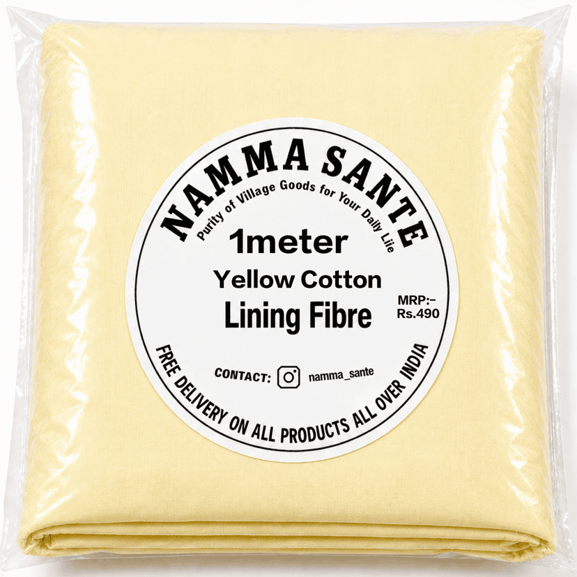 Yellow Cotton Lining Fabric (Bada Panna), Yellow Cotton Lining Fibre (Bada Panna), Yellow Lining Cloth (Bada Panna), Soft Yellow Cotton Lining (Bada Panna), Yellow Garment Lining Fabric (Bada Panna)