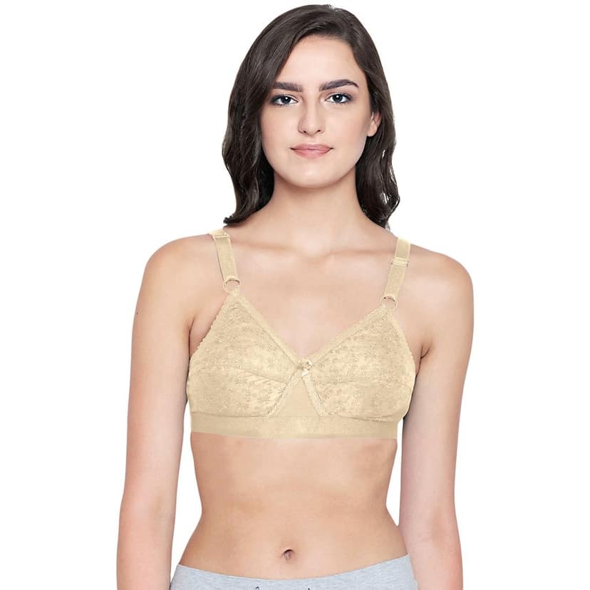 Bodycare Women Cotton Full Coverage Non Padded Regular Bra Pack - 2 E5586BS(B) view 3