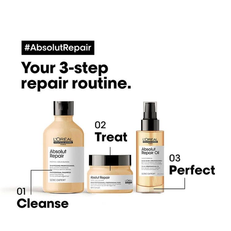 Loreal Professionnel Absolut Repair 10-In-1 Multi-Benefit Hair Serum Oil For Dry And Damaged Hair (90ml) view 8
