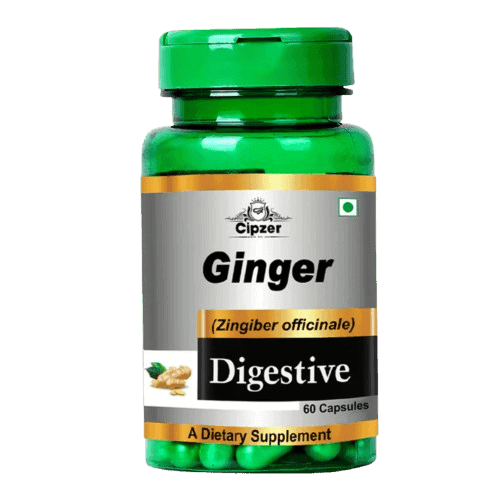 Cipzer Ginger (30 Capsules): Natural Digestive & Immune Support - For Optimal Wellness
