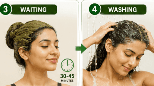 Shushraj Jaivik Hair Care Gift Pack with FREE Rajasthani Heena Powder | Amla Reetha Shikakai Combo | 640g view 5