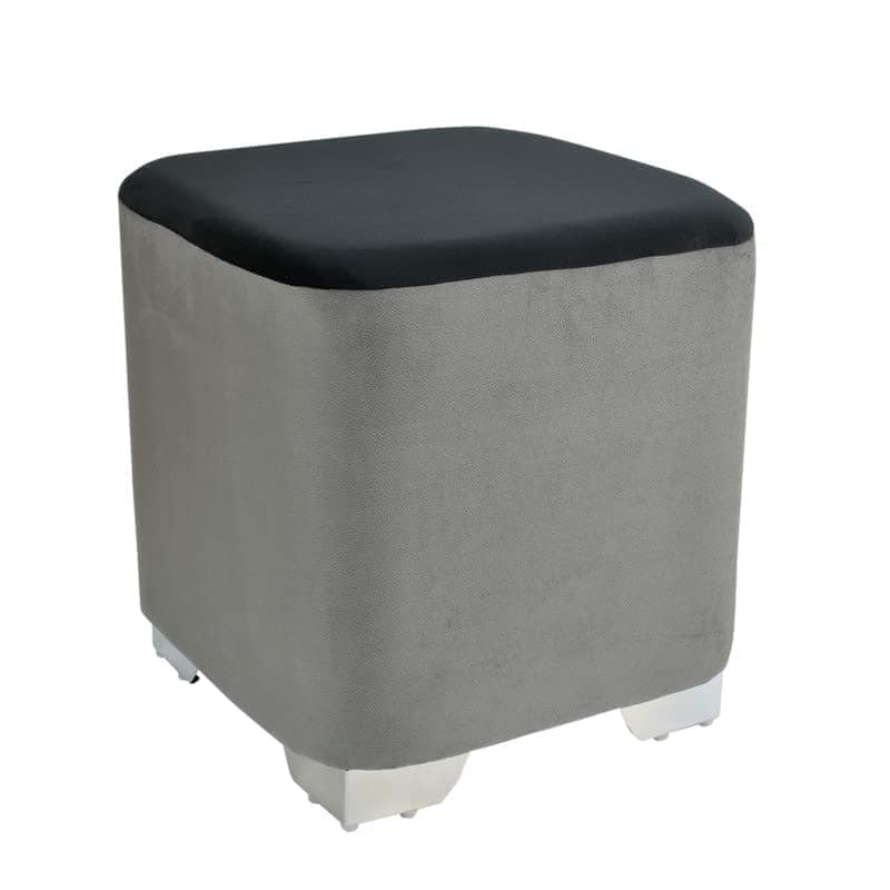 ShadowKart Ottoman Pouffes Sitting Stool for Living Room Furniture Wooden Footstools Puff Mudda Footrest Pouff for Office Home Decor, Combo view 2