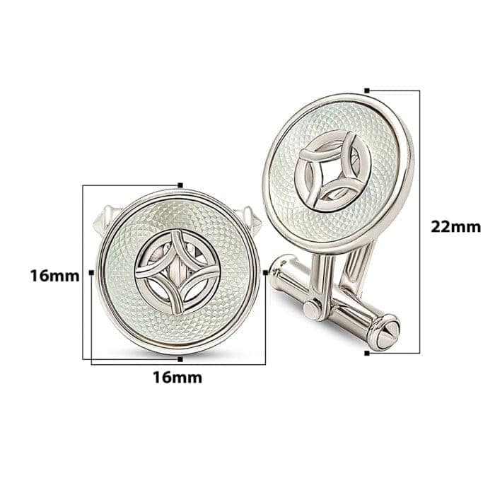 Silver Moonlit Pearl (MOP) Limited Edition Cufflinks view 3