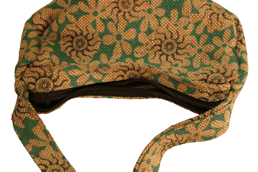 Unique Handcrafted Floral Patterned Boho Bag view 4
