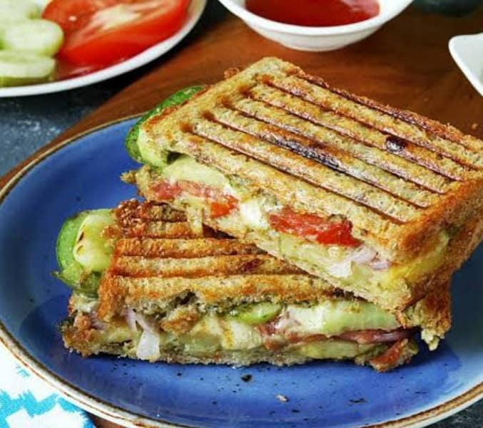 Barbeque grilled sandwich