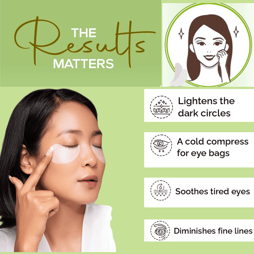 GETX Under Eye Patches | 3 Pairs | For Dark Circles, Puffiness & Wrinkles | Aloe Vera + Witch Hazel | Hydrating & Cooling Eye Masks for Men & Women | Brightens & Refreshes Tired Eyes view 6