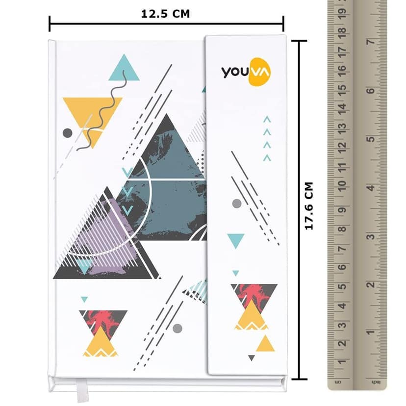 Navneet Youva | Case Bound Office Note Book Journal with Magnetic Cover, Easy to Carry | Note Down Your Important Information | A5 Size - 14.8 cm x 21 cm | Single Line | 192 Pages (Color and design may vary) view 2