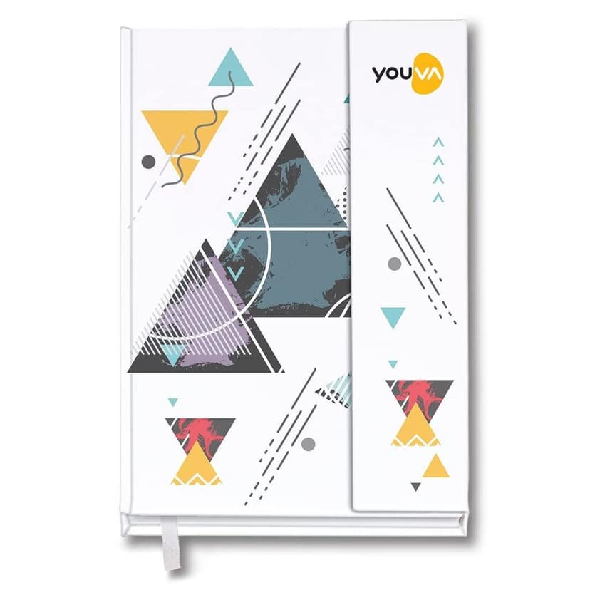 Navneet Youva | Case Bound Office Note Book Journal with Magnetic Cover, Easy to Carry | Note Down Your Important Information | A5 Size - 14.8 cm x 21 cm | Single Line | 192 Pages (Color and design may vary) view 9