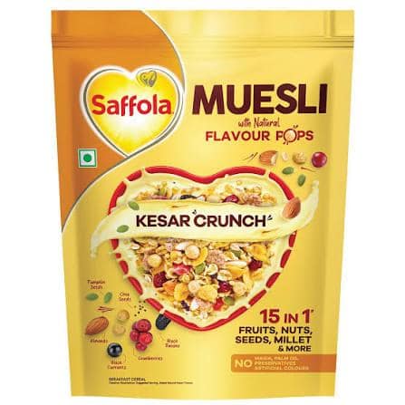 SAFFOLA KESAR CRUNCH MUESLI 185GM