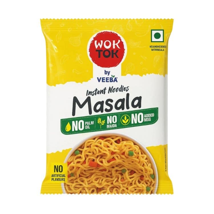 Wok Tok by Veeba Masala Instant Cup Noodles, 66gm