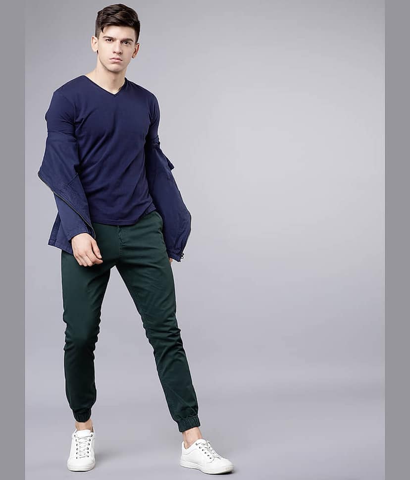 Highlander Slim Men's Joggers - Olive ( Pack of 1 ) view 2