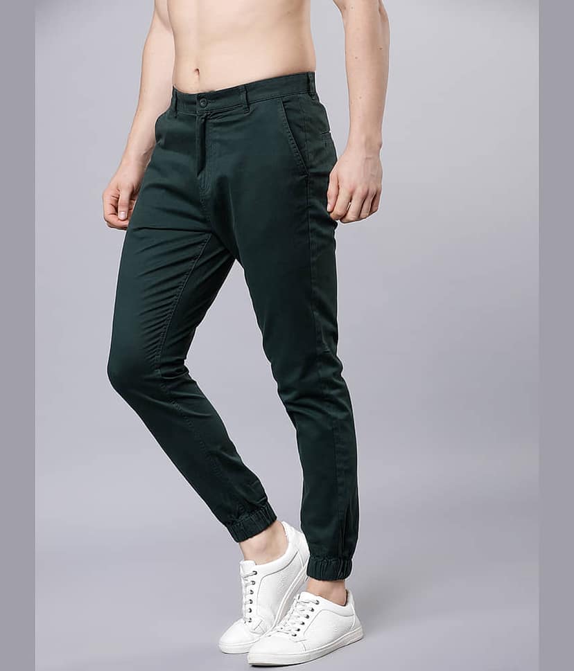 Highlander Slim Men's Joggers - Olive ( Pack of 1 ) view 4