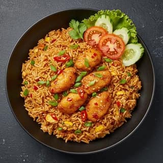 Chilly Chicken Fried Rice
