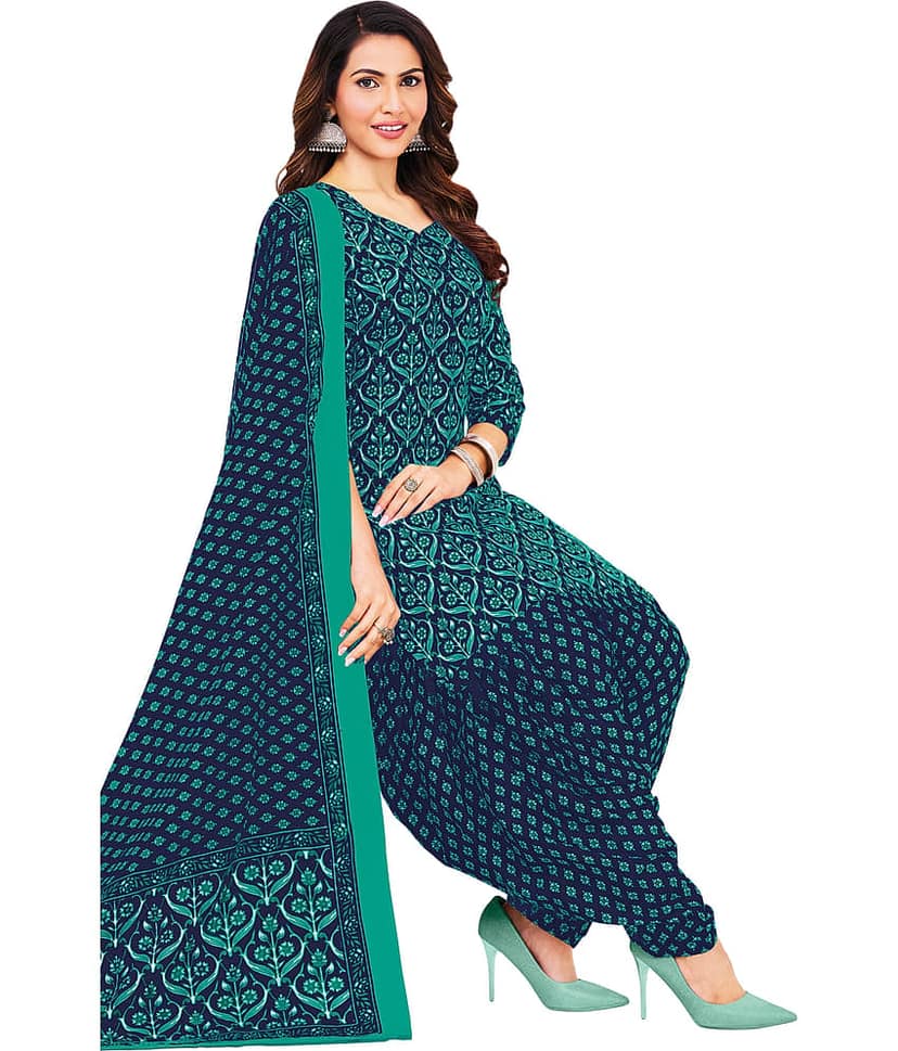 shree jeenmata collection Women's Cotton Unstitched Salwar Suit