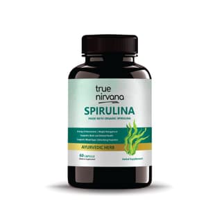 True Nirvana Spirulina Extract Veg Capsules Organic Superfood Supplement 60 Capsules