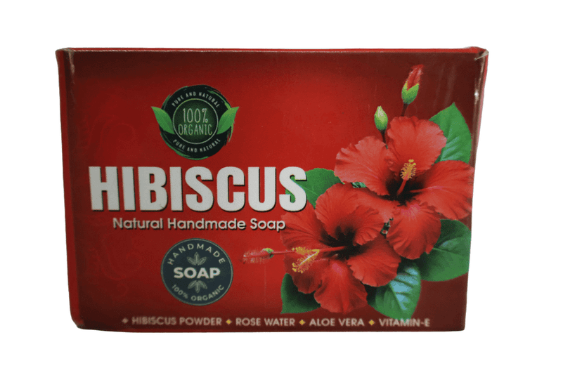 Hibiscus Natural Handmade Organic Soap with Rose Water & Aloe Vera view 3