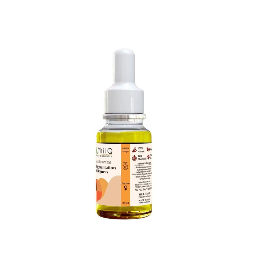 MrilQ Hydra Oil Serum | 12 hours Hydration & Glow | Daily Use | Normal, Dry, Combination & Matured skin view 3