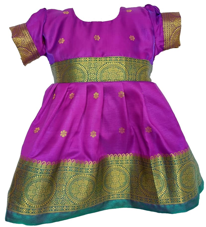 Satin Frock (in, Age, 12 Months, 18 Months, Regular, Purpal)