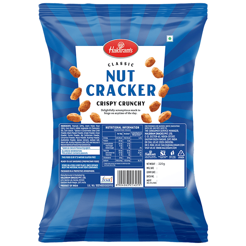 Haldiram's Nut Cracker Namkeen, 200 G Pouch view 2