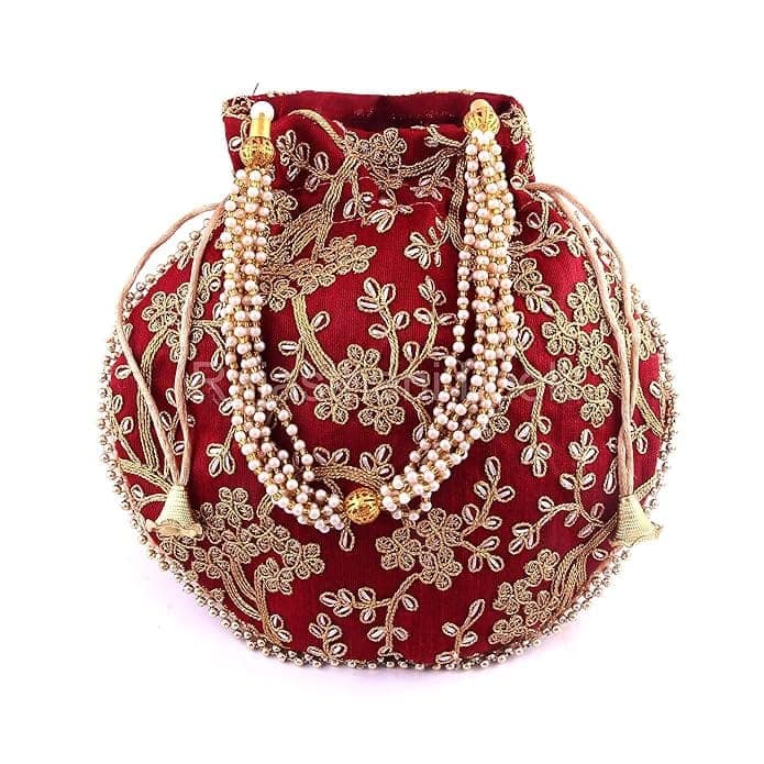 Rajasthani Look Women's Wristlets Ethnic Bridal Potli Combo (Pack of 7 ) view 6