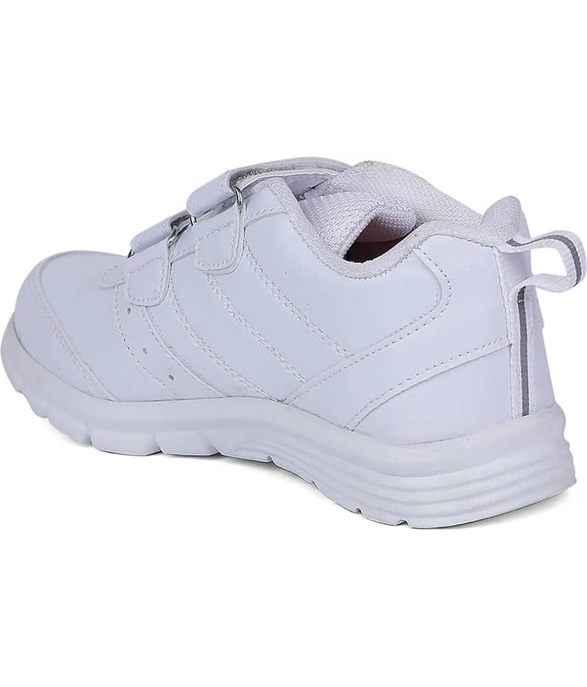 Bata - White Boy's School Shoes ( 1 Pair ) view 2