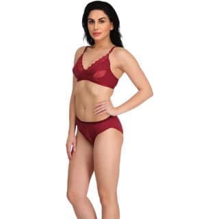Empisto Branded Brown Color Cotton Fabric Lingerie Set view 2
