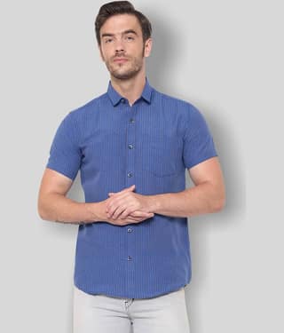 Latest Chikan - Orange Cotton Blend Regular Fit Men's Casual Shirt (Pack of 1)