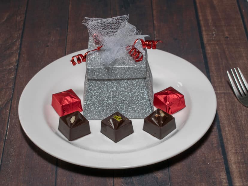 Dark Assorted Chocolate Box With Ribbon