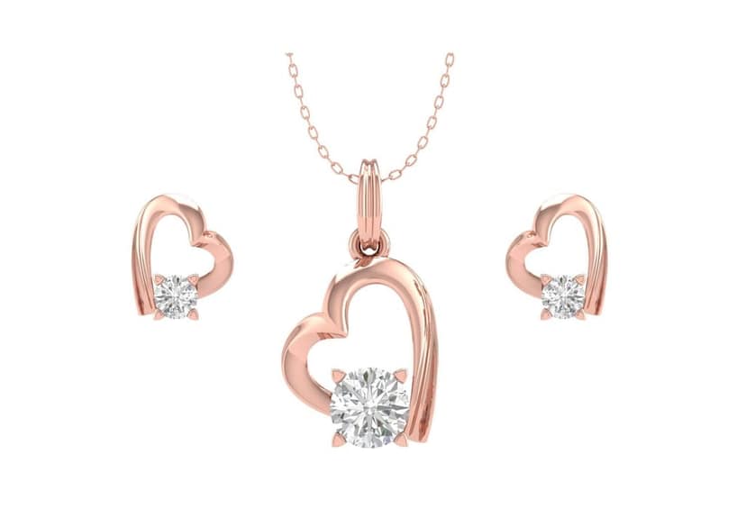 Connecting Heart Jewellery Set view 2