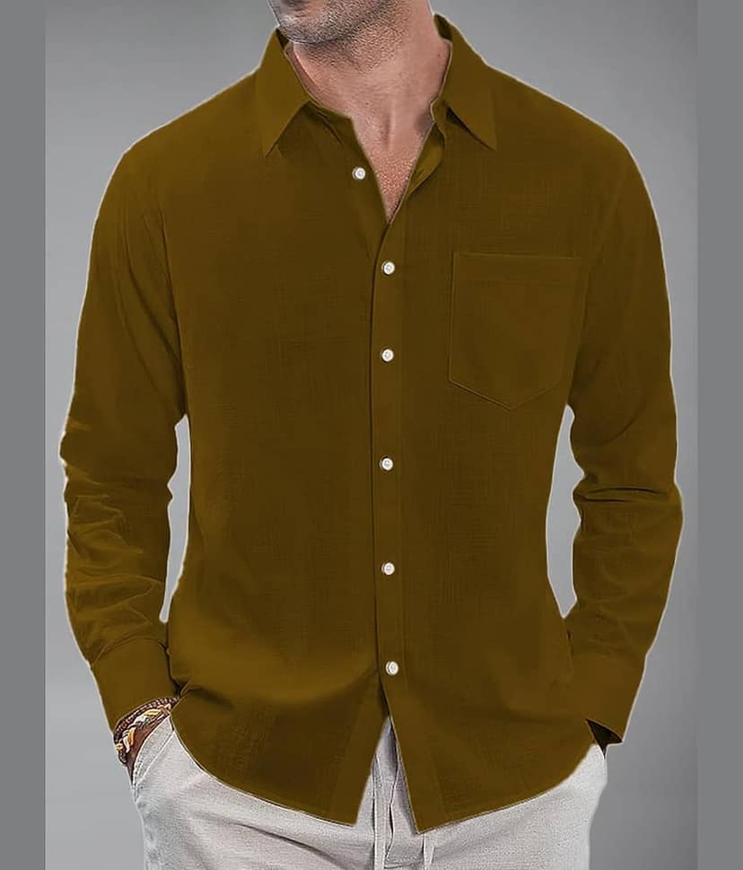 BHUVIKOO Cotton Blend Slim Fit Solids Full Sleeves Men's Casual Shirt - Maroon ( Pack of 1 )