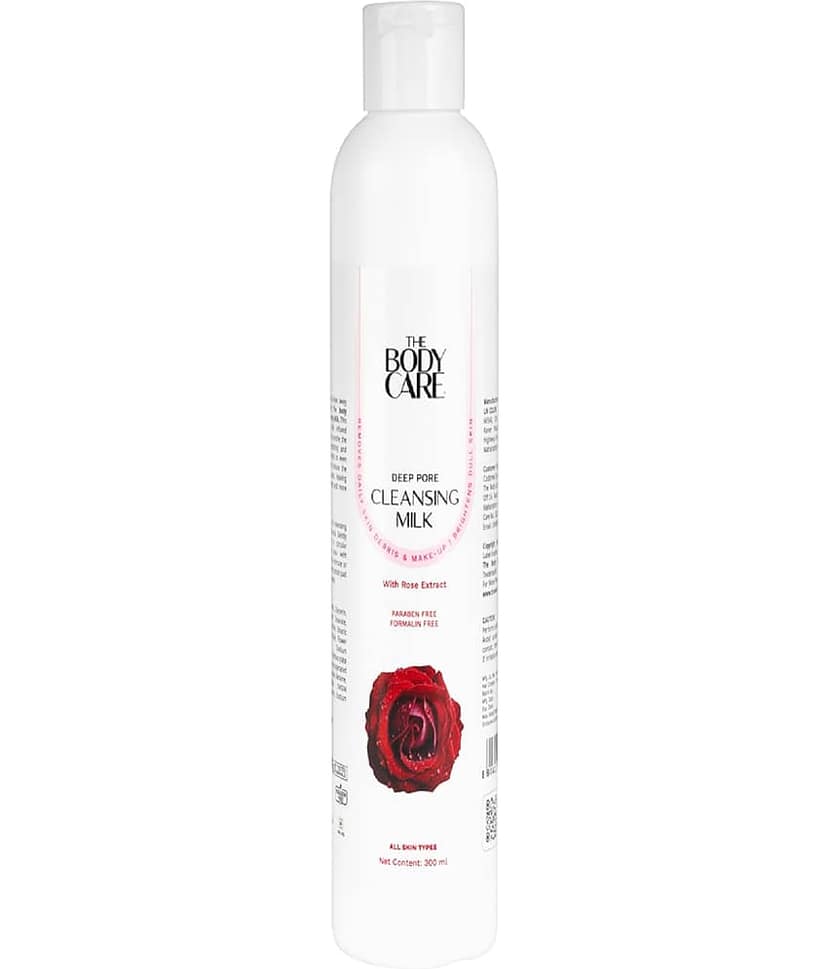 The Body Care Deep Rose Pore Cleansing Milk With Godness of Rose Extract ( 300Ml)
