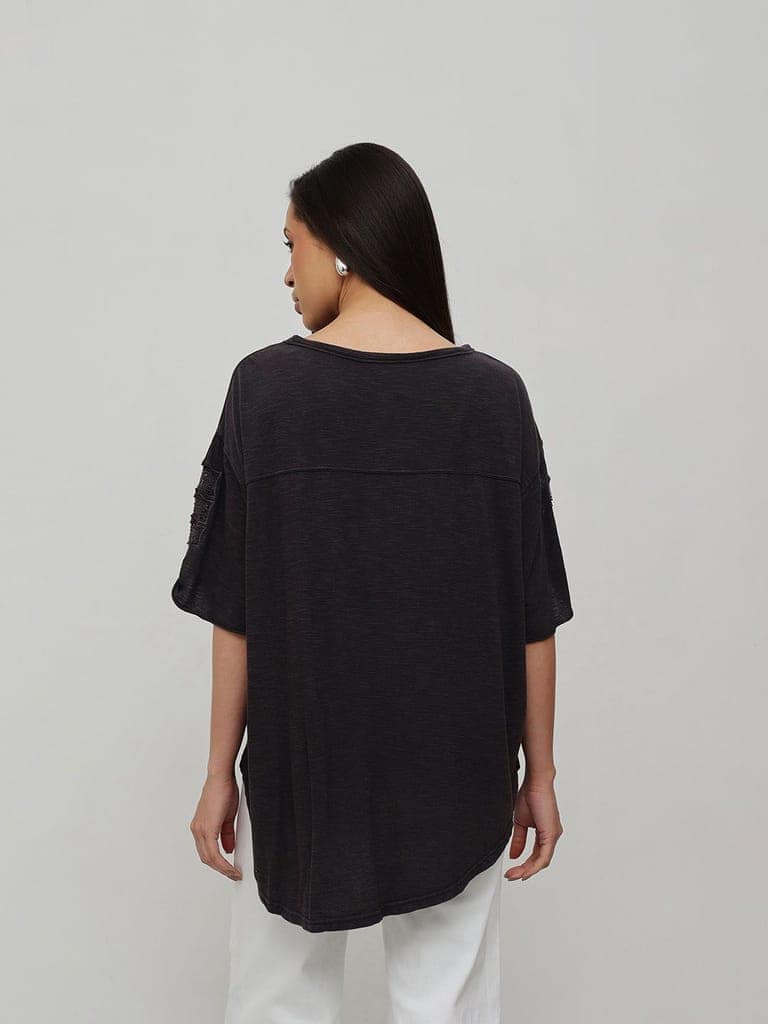 Cocoa Delight Oversized Top view 5