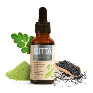 CITTA Super Light Anti-Frizz Hair Serum for All Scalp Types With Moringa & Black Seed Oil Non-Greasy Formula for Frizz Control, Smooth Hair & Tames Flyaways For Men & Women 30ml CITTA Super Light Anti-Frizz Hair Serum for All Scalp Types With Moringa & B