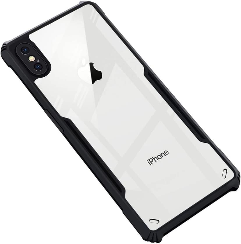 PLUGTECH Slim Shockproof Case | Matte Black Soft | Drop Protection | Precise Cutouts | Premium Mobile Cover for Apple iPhone X, Apple iPhone XS