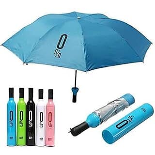 Bottle Beautiful Travel Umbrella, Automatic, Strong, Durable, Premium Grip, Hidden Folding Umbrella for Rain, Sun Light for Adult Men Women, Fun Gift, Random Color|Associate Color view 4