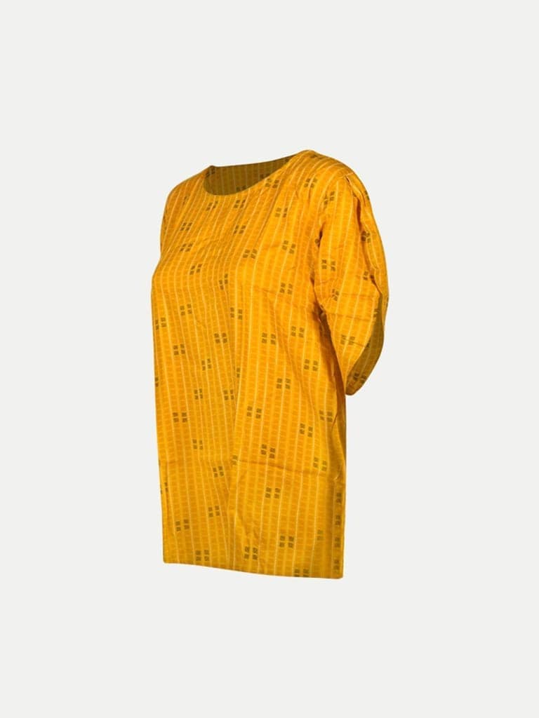 Women Printed Blouse- Yellow Colour view 2