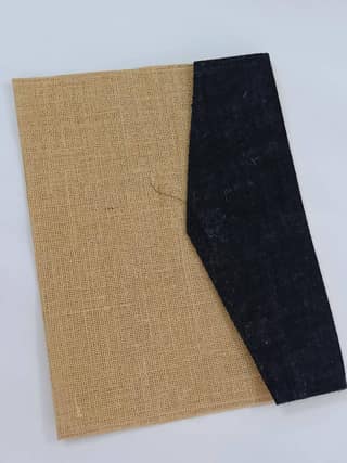 Jute Office File Folder Black (A4 Size)