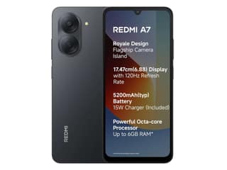 Redmi A7 4G Smartphone, 3GB RAM, 64GB Storage - Black