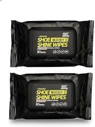 Premium Shoe Shine Wipes | Instant Cleaning & Polishing Wet Wipes for Sneakers, Leather & Casual Footwear - 80 Sheets Pack view 3