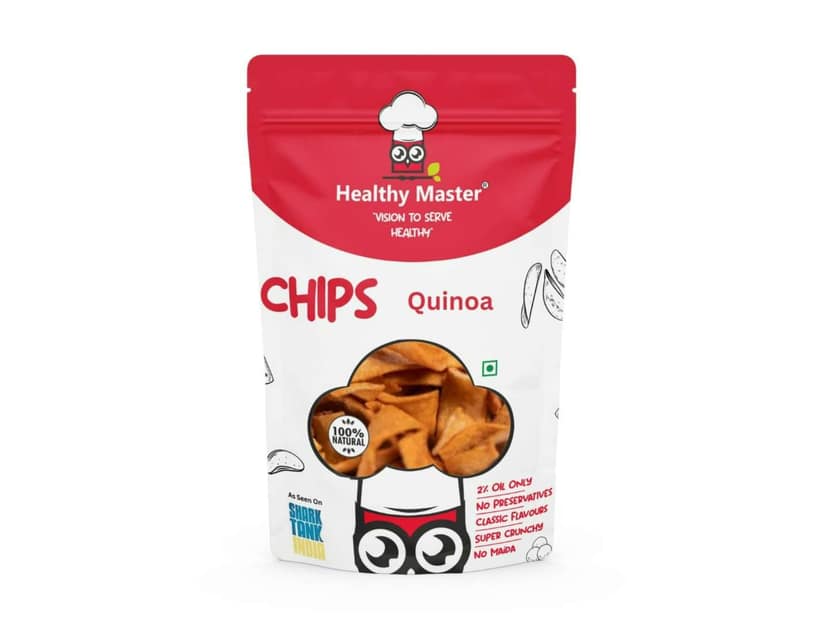 Healthy Master Quinoa Chips Peri-Peri | Baked & Delicious Snack - 1000 Gram